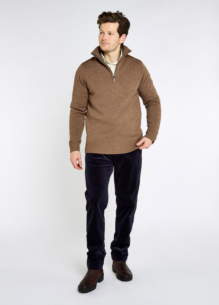 Doherty Men’s zip neck sweater - Elk