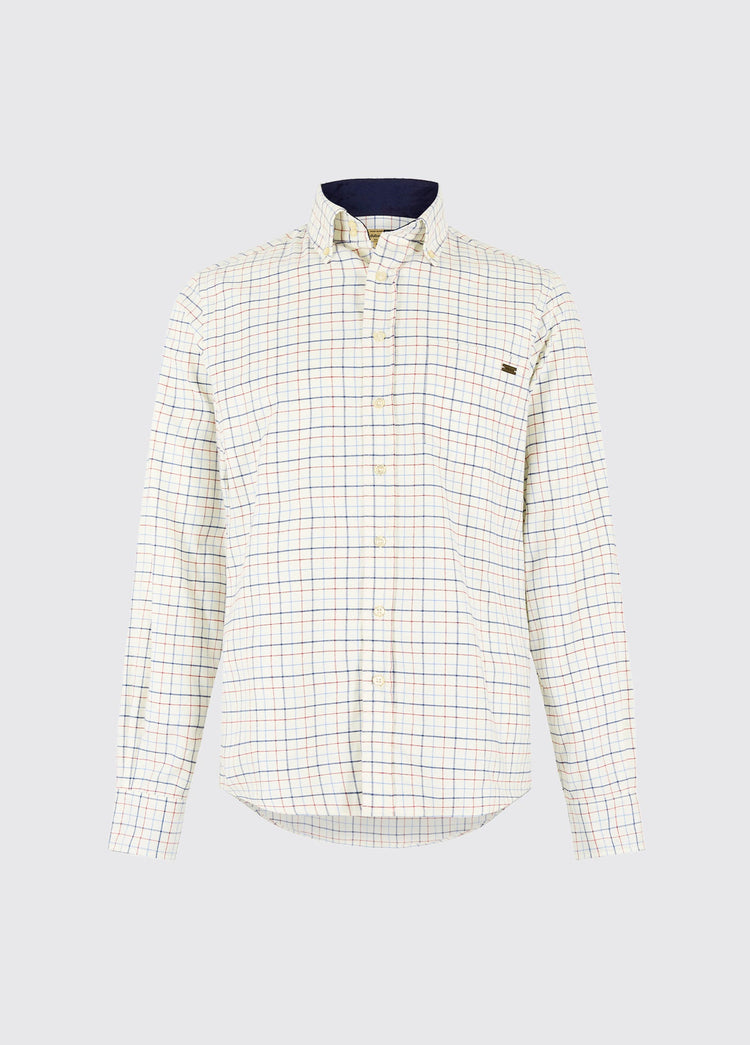 Drumcar Men’s tattersall check shirt - Indigo