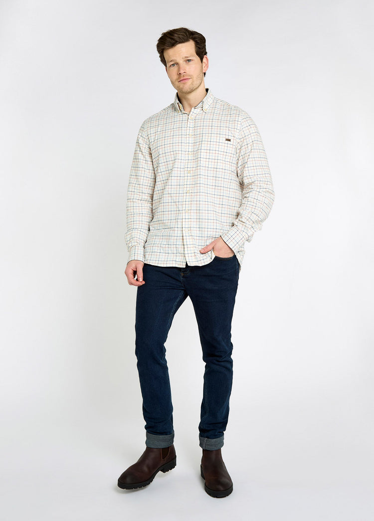 Drumcar Men’s tattersall check shirt - Indigo