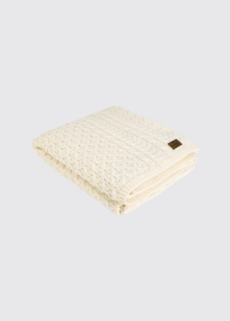 Dunkerrin Wool Throw - Cream