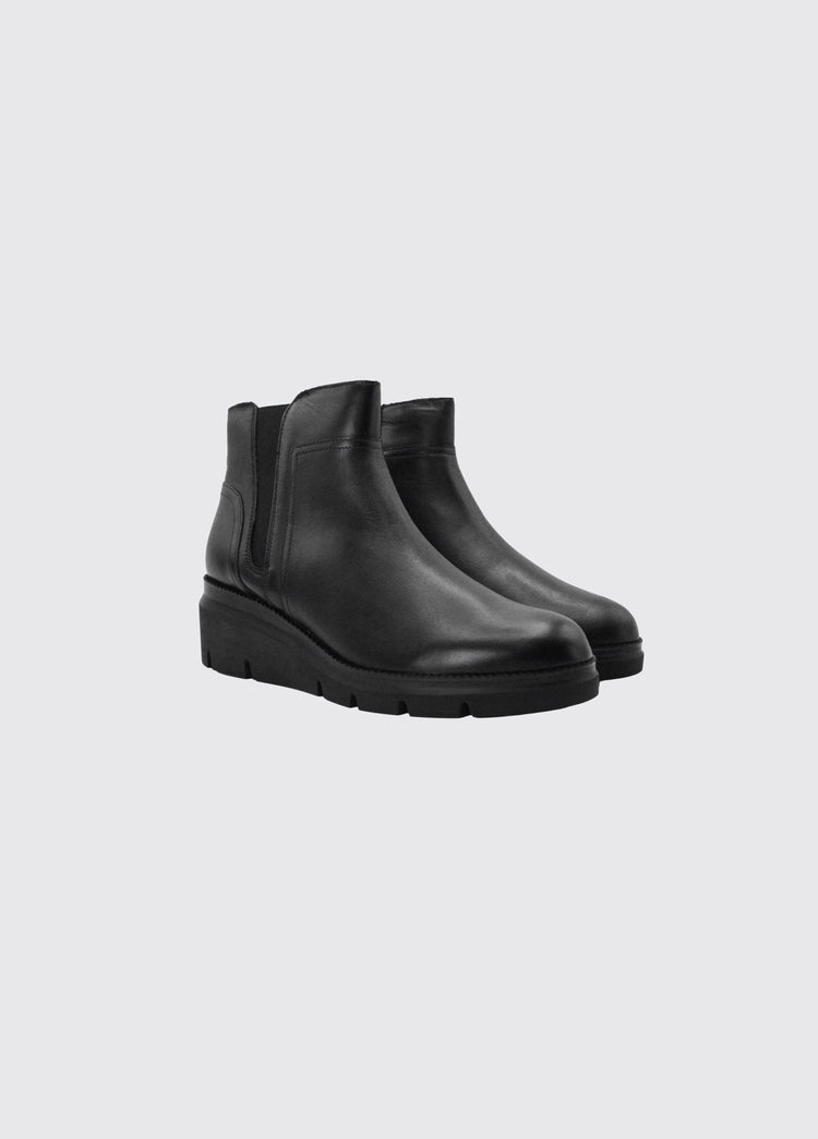 Eden Wedge Boot - Black