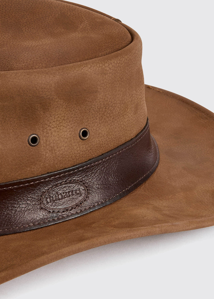 Finlay Dubarry leather hat - Walnut