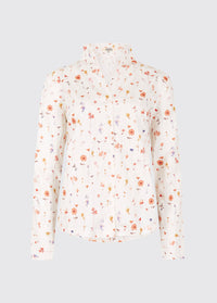 Fuchsia Women's Printed Long-Sleeve Shirt - White