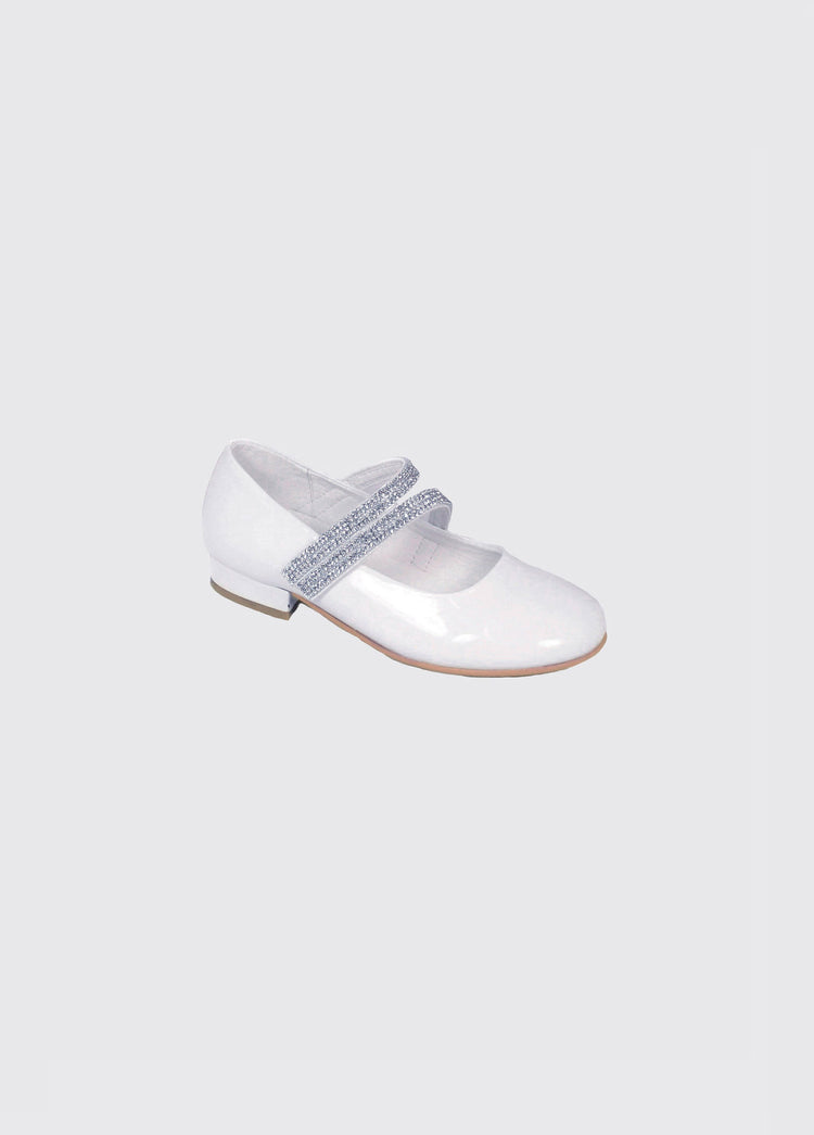 Victoria Communion Shoe - White Patent