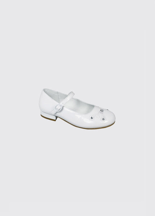 Violet Communion Shoe - White Patent