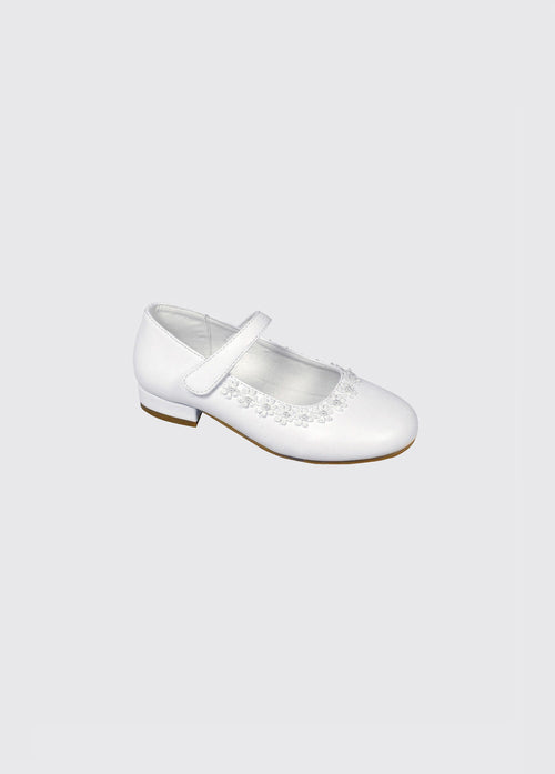 Vivienne Communion Shoe - White