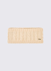 Gleeson Cable knit headband- Chalk