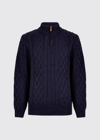 Henihan Men's ¼ Zip Neck Sweater - Navy