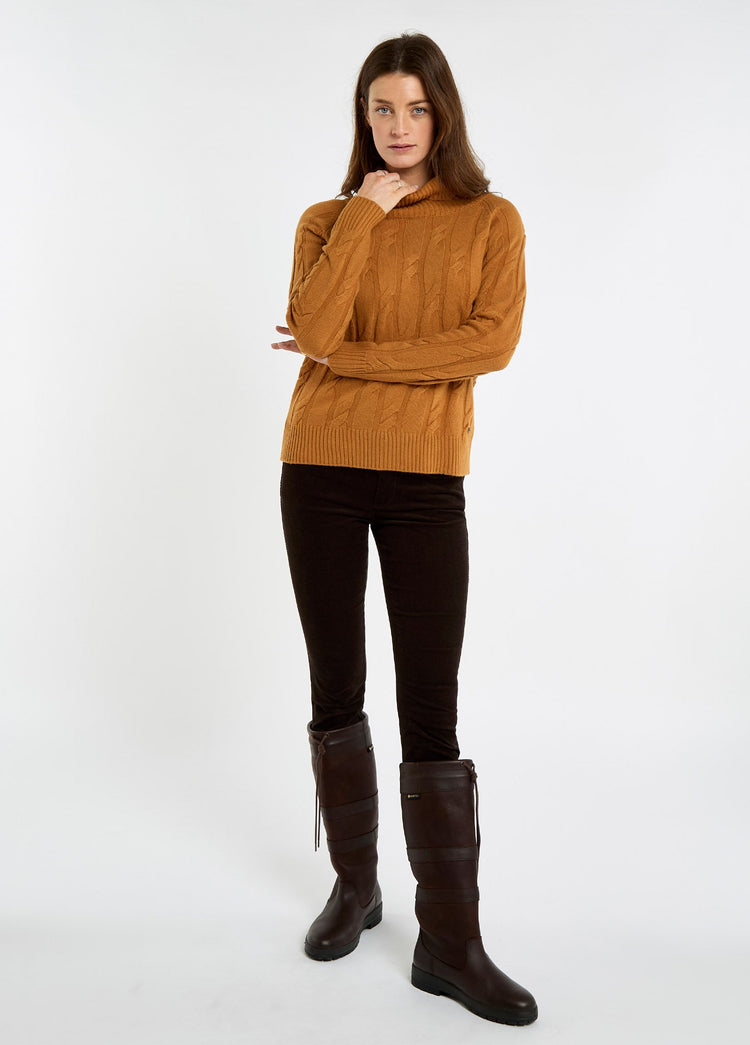 Hennessy Women's Roll Neck Sweater - Ochre