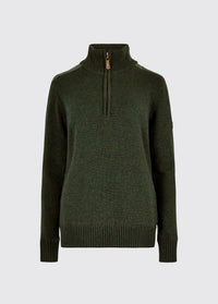 Hession Women's zip neck sweater - Olive