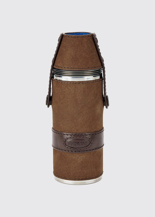 Jersey Hunter Flask in Dubarry Leather - Walnut