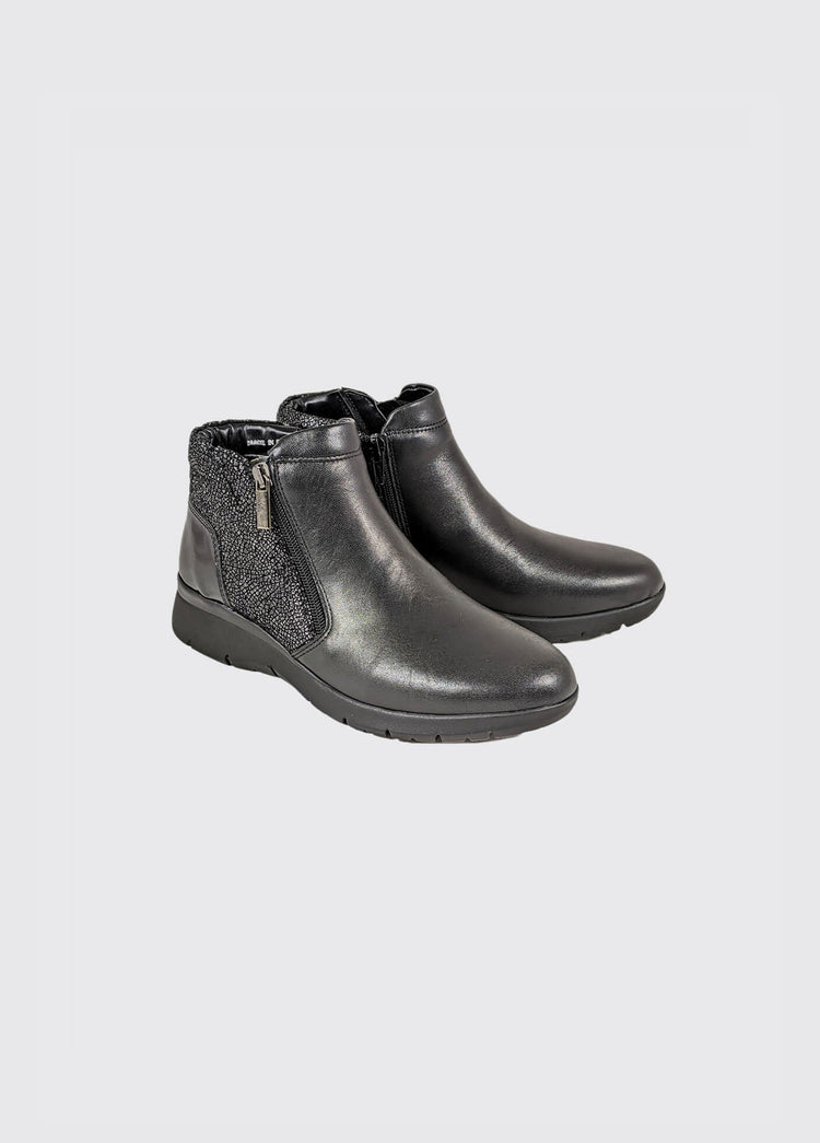 Jay Womens Short Boot - Black