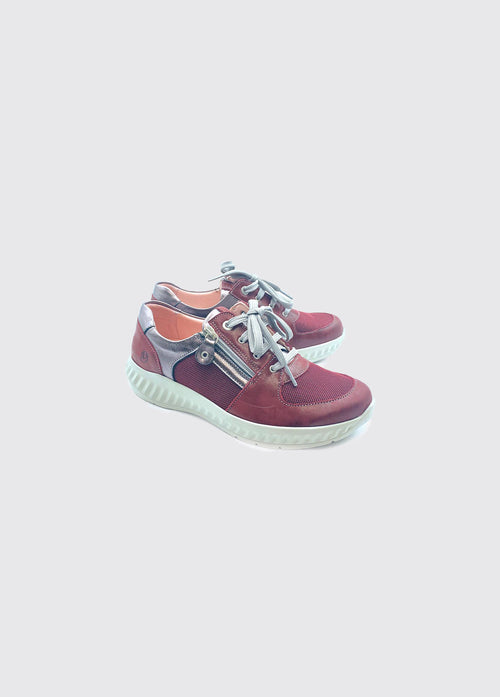 Joanie Womens Trainer - Burgundy