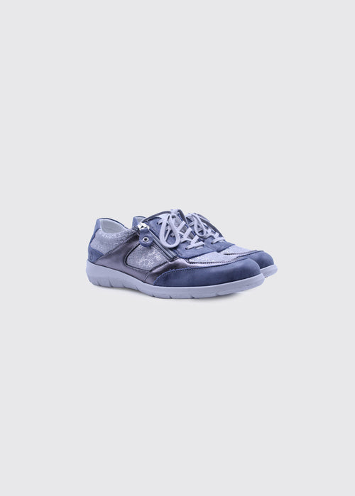 Jolly Ladies Lace Shoe - Blue