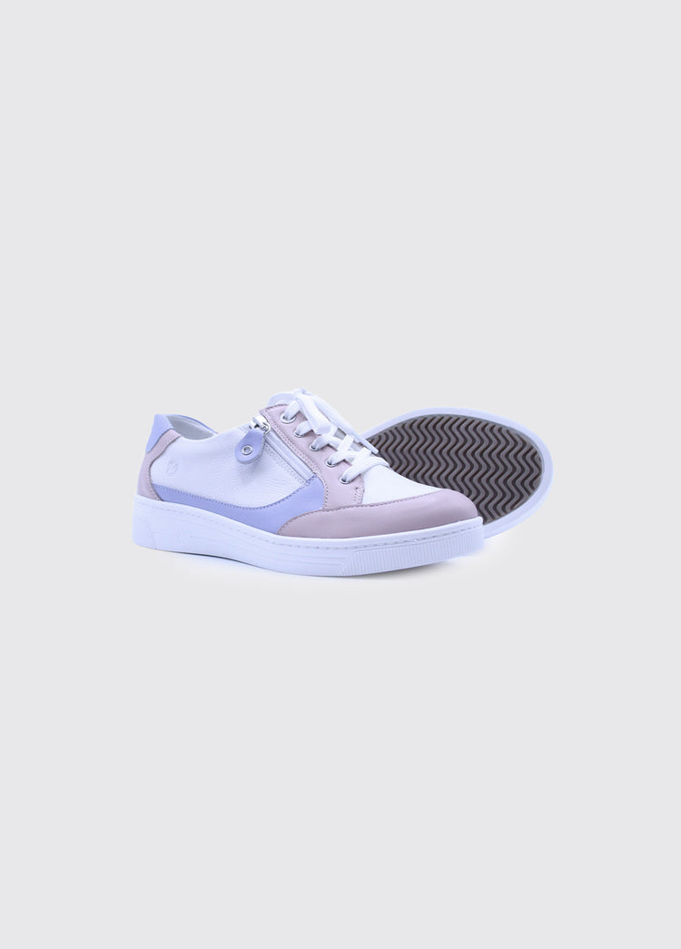 Joy Ladies Lace Trainer - White