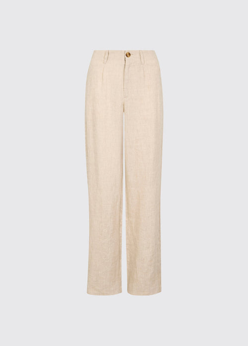 Kelby Women’s Linen Trousers - Oatmeal