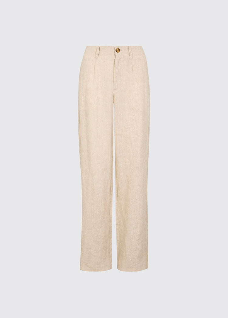 Kelby Women’s Linen Trousers - Oatmeal