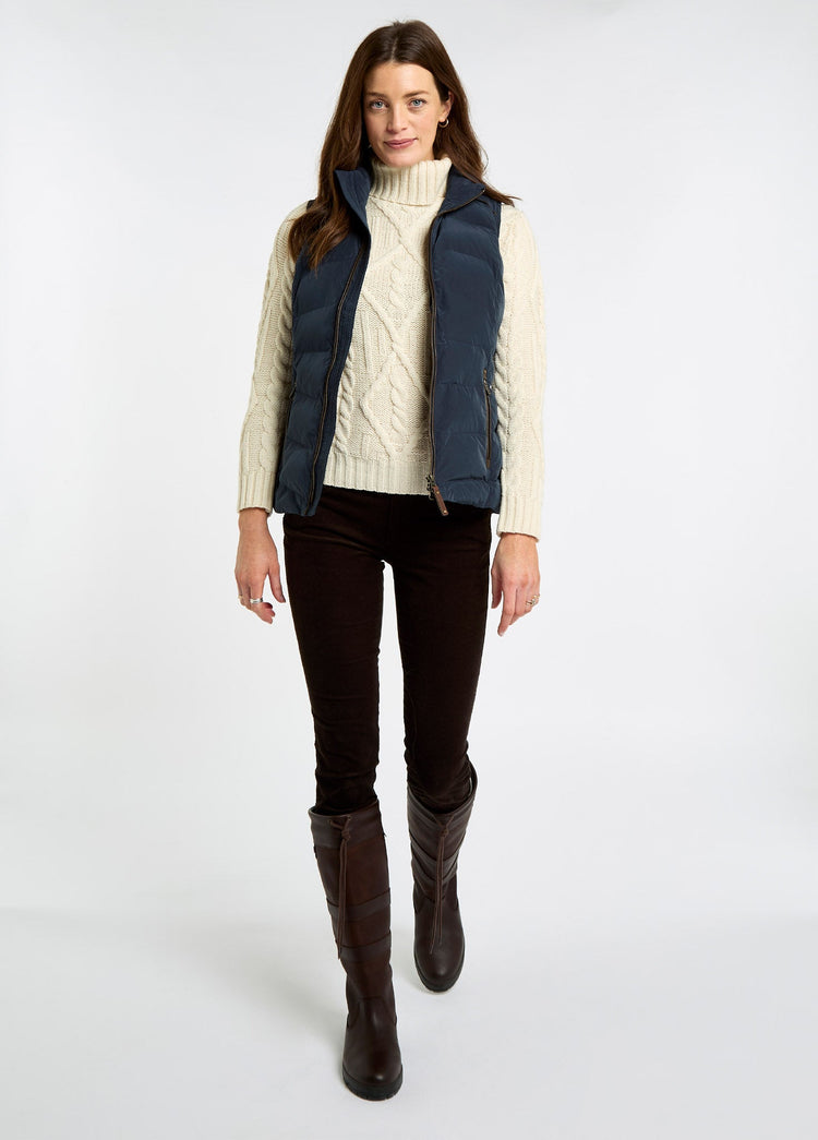 Kilcarey Women's Quilted Gilet - Navy
