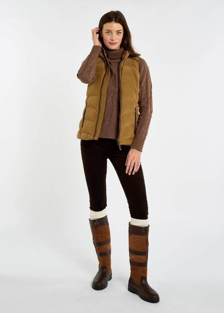 Kilcarey Women's Quilted Gilet - Ochre