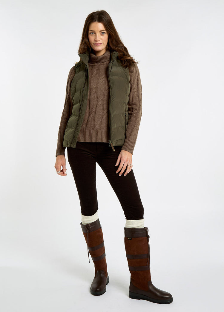 Kilcarey Women's Quilted Gilet - Olive