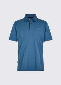 Kilmurray Men’s Three-Button Polo - Indigo