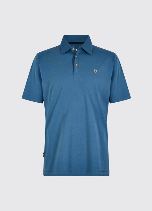 Kilmurray Men’s Three-Button Polo - Indigo