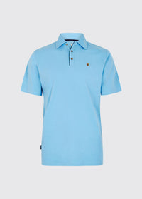 Kilmurray Men’s Three-Button Polo Shirt - Azure