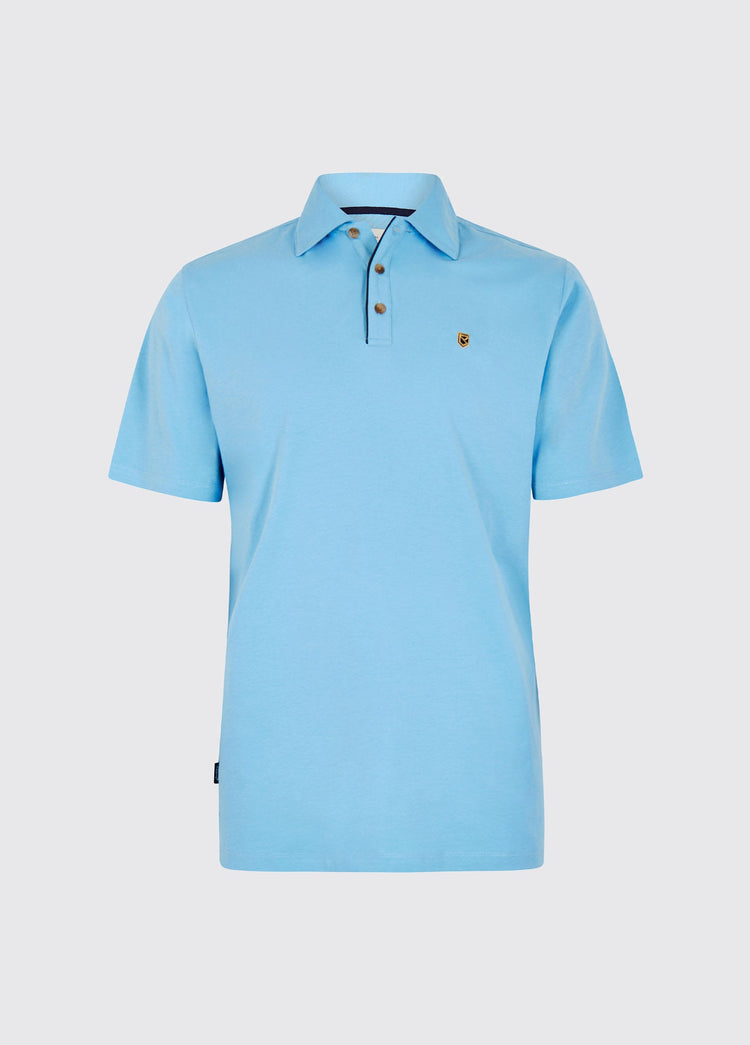 Kilmurray Men’s Three-Button Polo Shirt - Azure