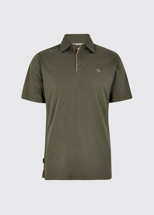 Kilmurray Men’s Three-Button Polo Shirt - Kelp