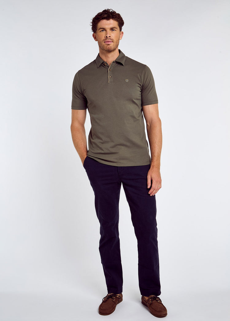 Kilmurray Men’s Three-Button Polo Shirt - Kelp