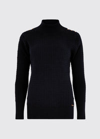 Monkstown Cable Stitch Sweater - Navy