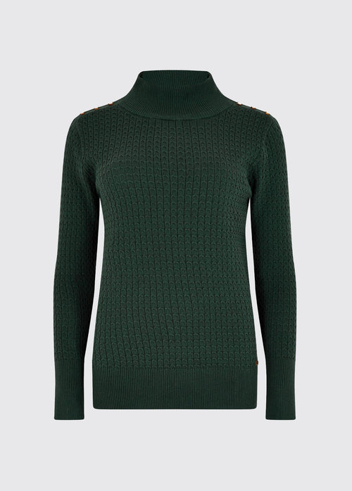 Monkstown Cable Stitch Sweater - Verdigris