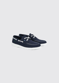 Biarritz Canvas Deck Shoe - Navy