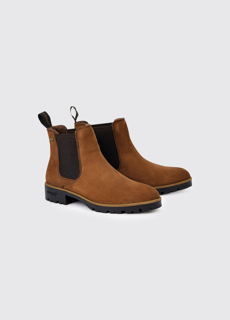 Kilcommon Faux Fur-lined Chelsea Boot - Walnut