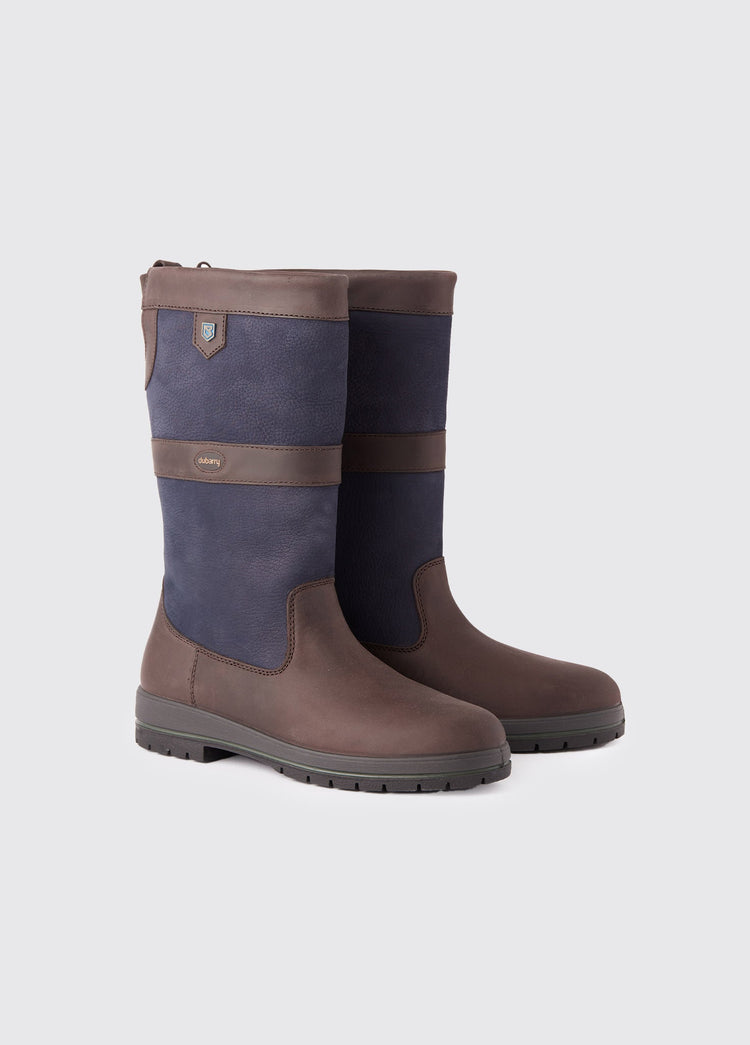 Kildare Ladies Country Boot - Navy/Brown