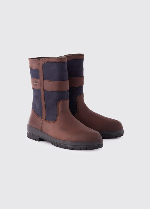 Roscommon Ladies Country Boot - Navy/Brown