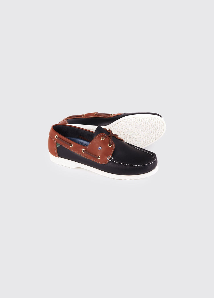 Admirals Ladies Deck Shoe - Navy/Brown