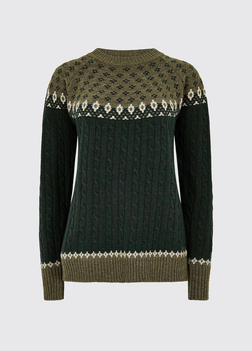 Thornfield Women’s Fair Isle knit - Olive