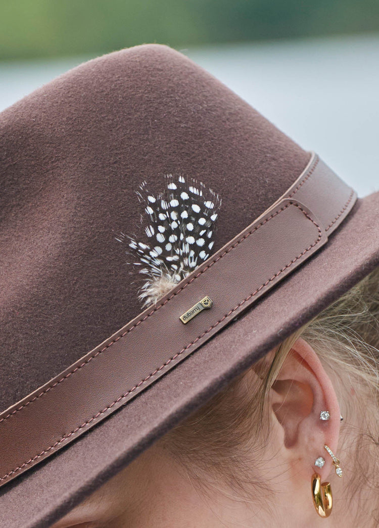 Gallagher Ladies Felt Hat - Bourbon