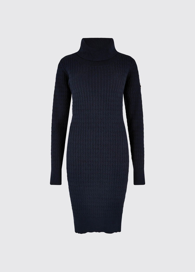 Raheen Fitted Dress - Navy