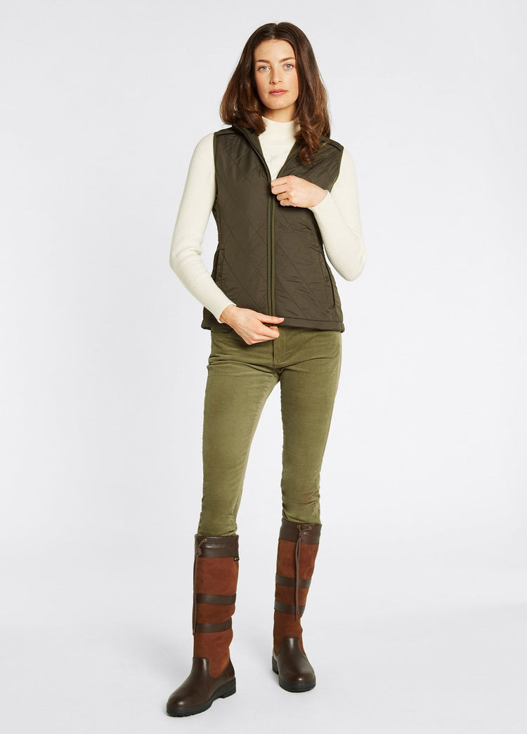 Heywood Women’s Quilted Gilet- Olive