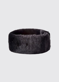 Faux Ladies Fur Headband - Black