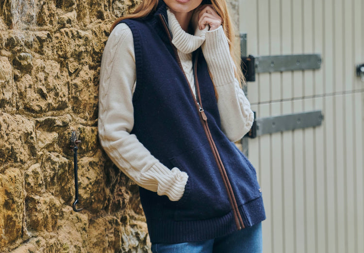 Sheedy Knit Bodywarmer - Navy