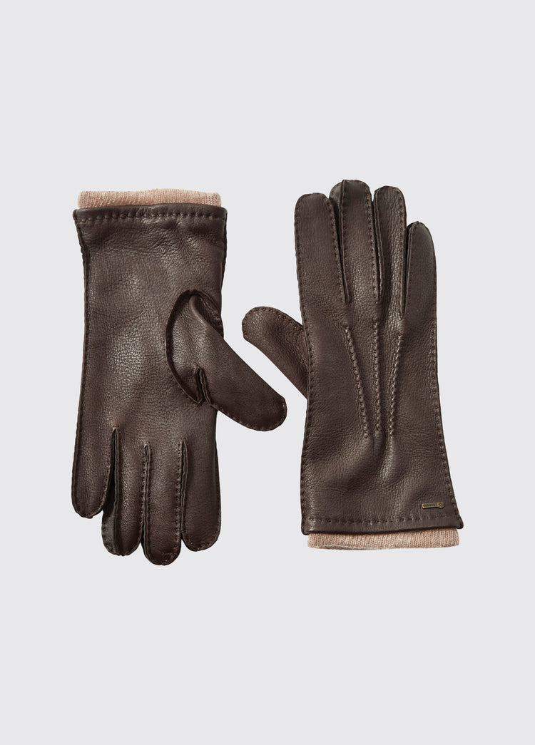 Kilconnell Ladies Leather Gloves - Mahogany