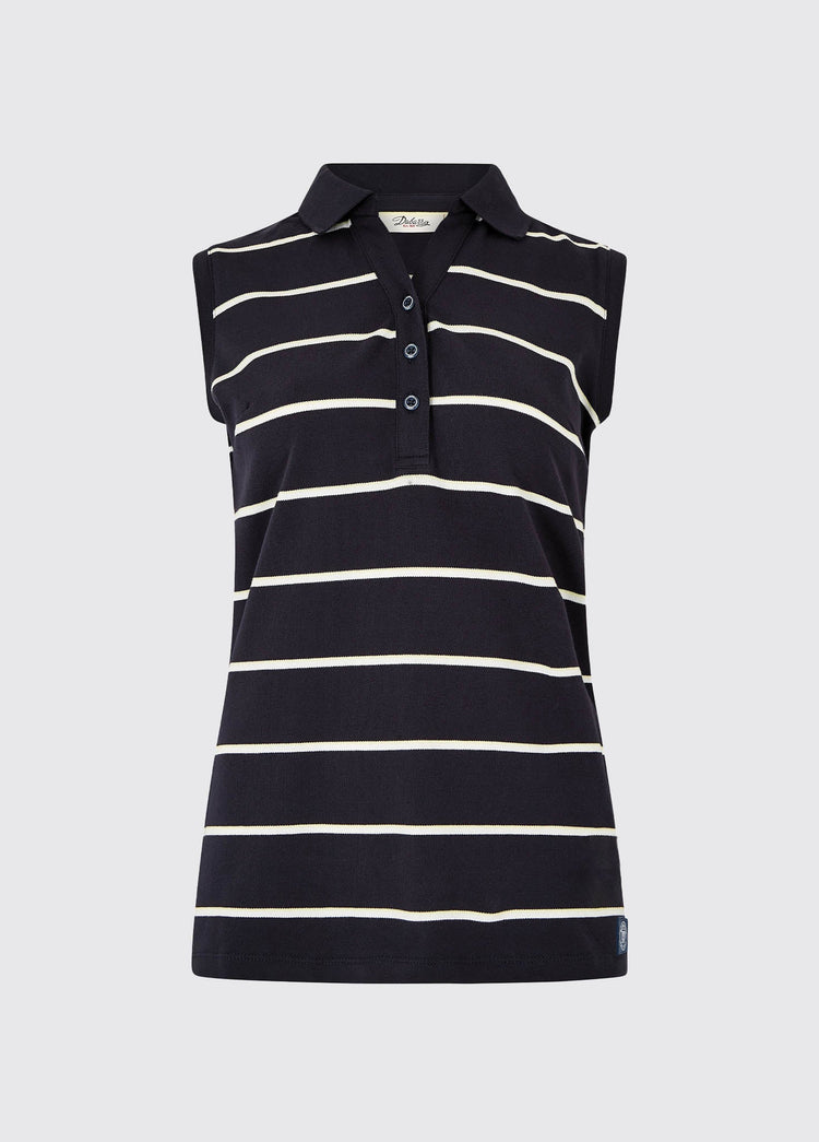 Gracehill Striped Polo - Navy