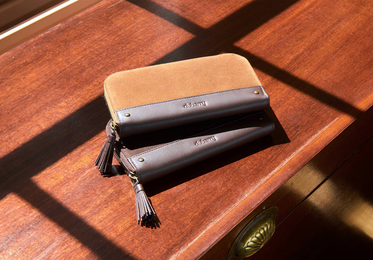 Northbrook Ladies Suede Purse - Camel