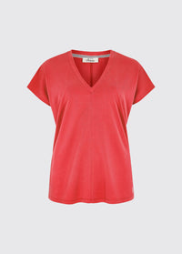 Laragh V-Neck Top - Cardinal