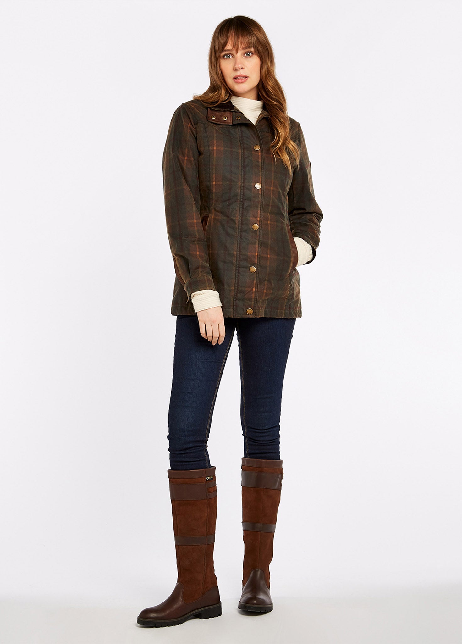 Annestown Wax Jacket Hunter Brown