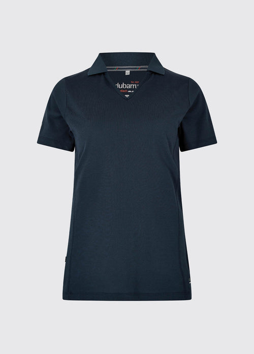 Seville Women's V-neck Polo - Navy