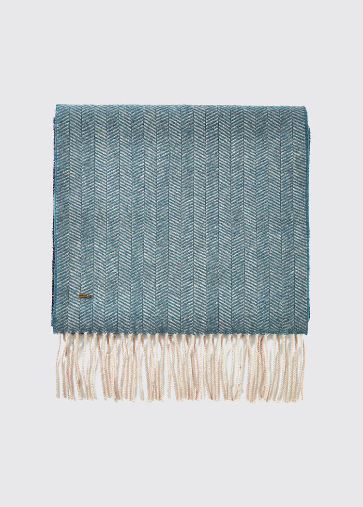 Kingsley Ladies Wool Scarf - Navy